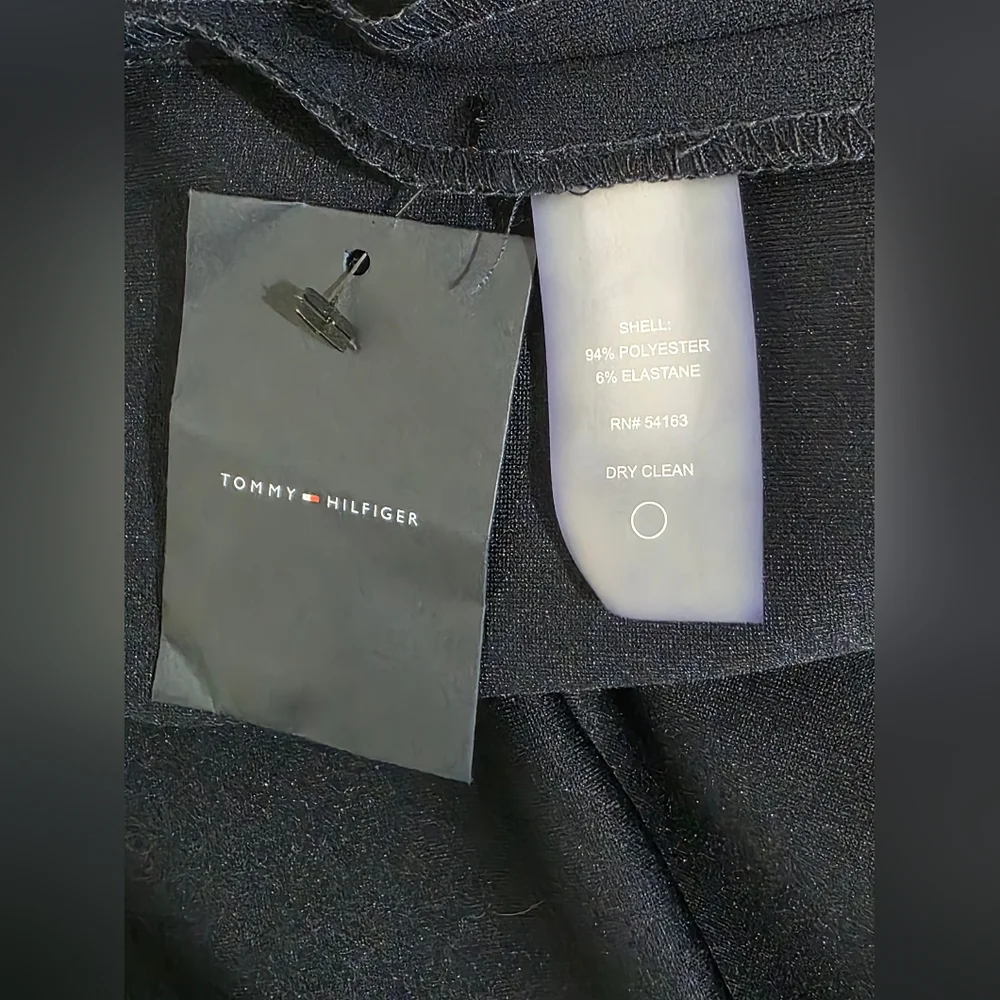 Tommy Hilfiger Scuba Crepe Sheath Dress In Navy Womens Size 8 New With Tags - Picture 7 of 12